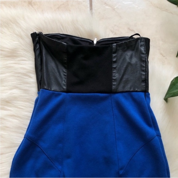 2b Bebe Leather Bodycon Minidress - Picture 8 of 9